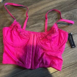 Pink Lace Bustier